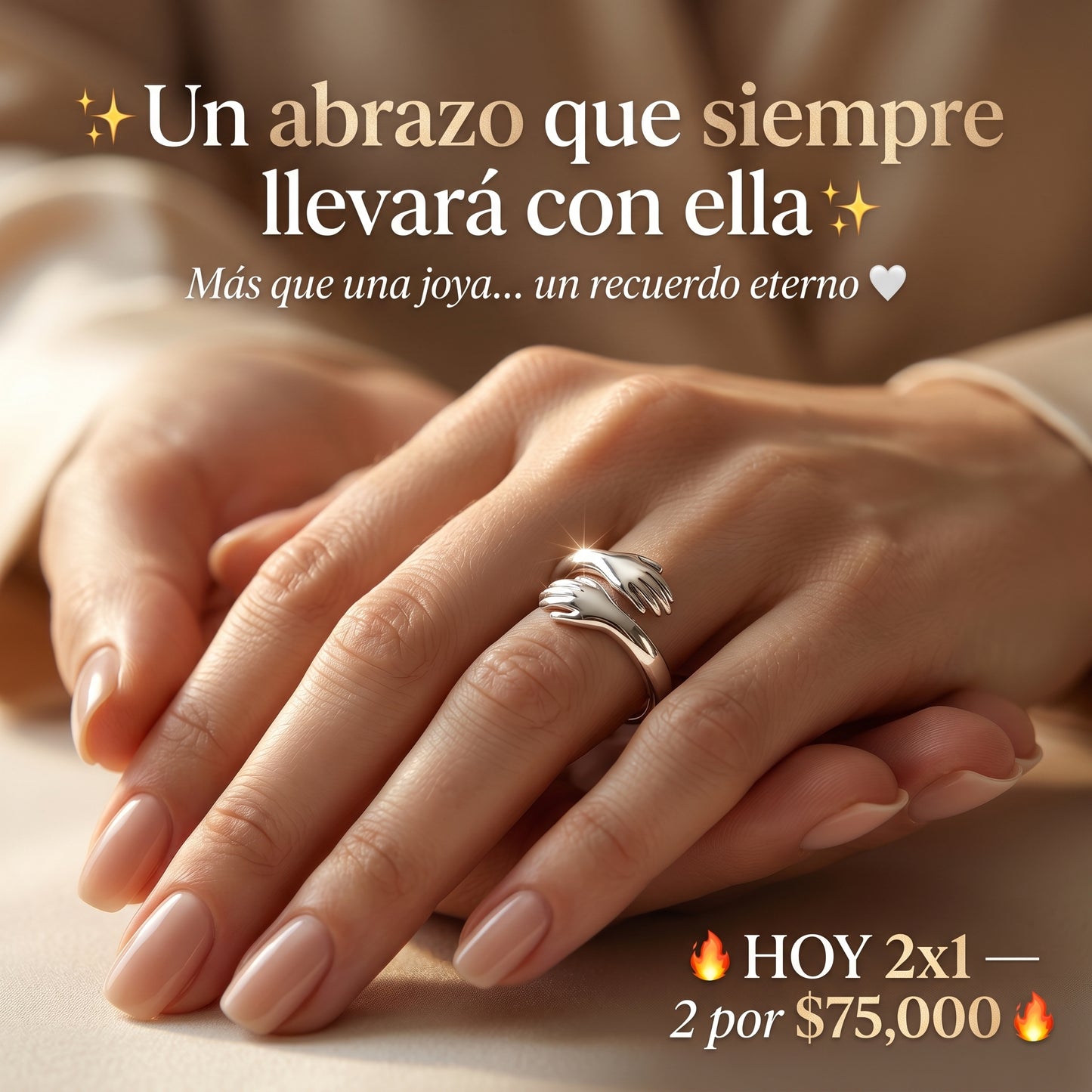 !Anillo Abrazo Eterno 50% Descuento!